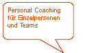 Link zu Personal Coachimng für Einzelpersonen und Teams